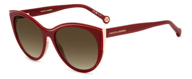 Women Carolina Herrera Sunglasses: HER 0142/S - Burgundy Beige - SpecSMART Eye Clinic (Diagonal View)